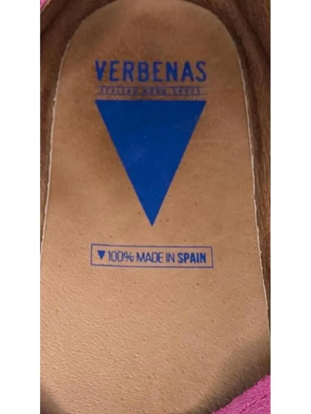 Verbenas Carmen Pink Suede Espadrille Slip-On Loafers Size 41‎